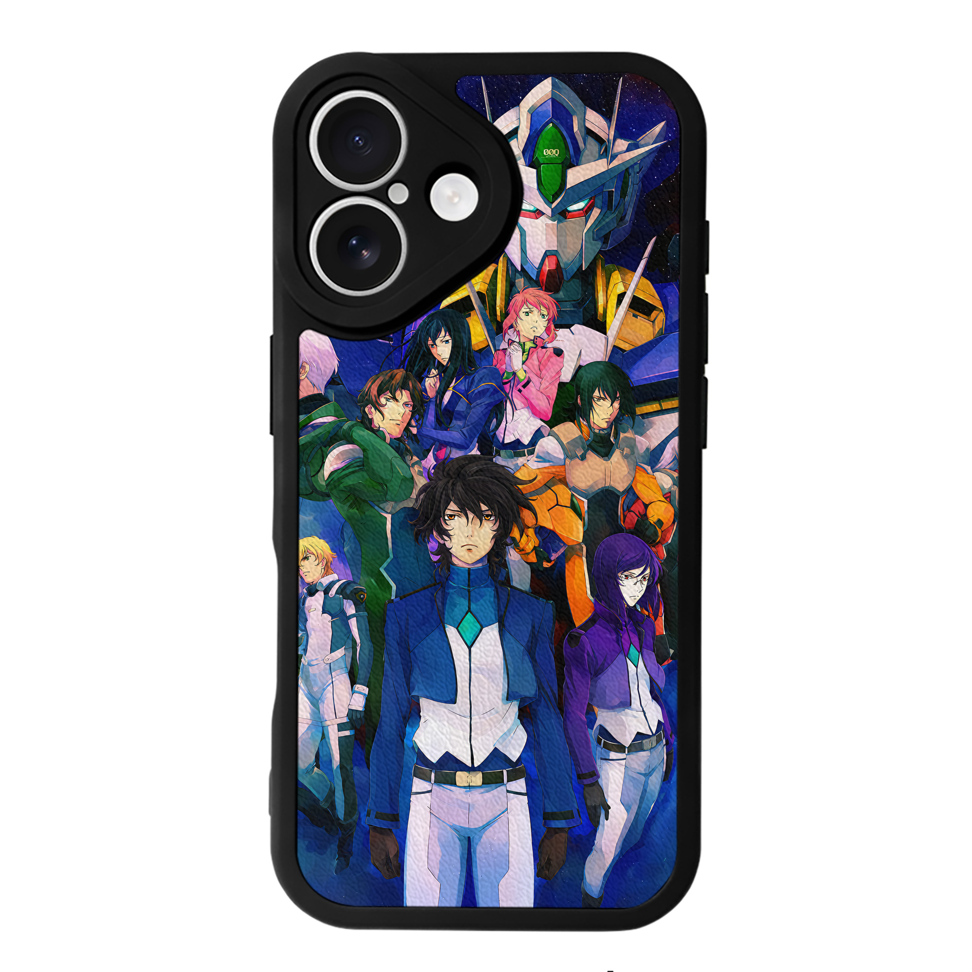 （画像用） 機動戦士ガンダム Mobile Suit Gundam 【iPhone 16シリーズ対応】シリコンスマホケース（レザー調） 材質：シリコン